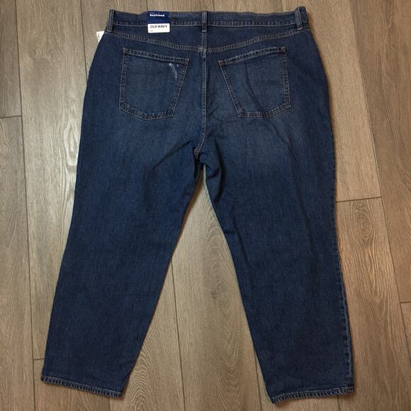 NWT Old Navy Mid-rise Boyfriend Blue Distress Size 20 - Picture 2 of 8
